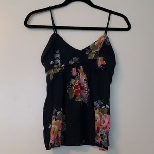 American Eagle - Navy Floral Tank